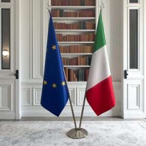 drapeau Italie et UE