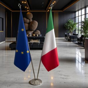 drapeau Italie et UE