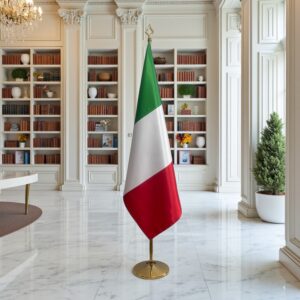 drapeau Italie avec hampe