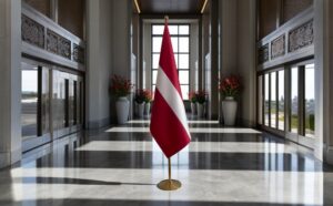 drapeau Lettonie et UE