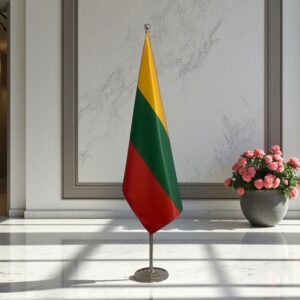 drapeau Lituanie sur pied