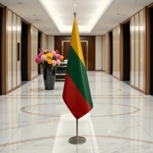 drapeau Lituanie sur pied