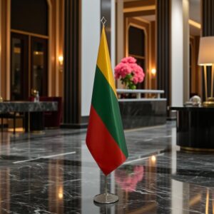 drapeau Lituanie sur pied