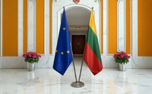 drapeau Lituanie et UE