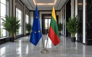 drapeau Lituanie et UE