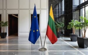 drapeau Lituanie et UE