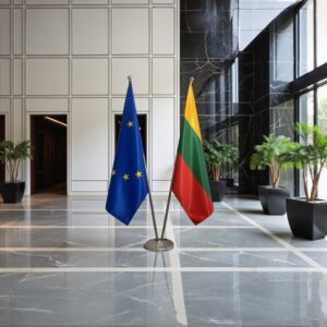 drapeau Lituanie et UE