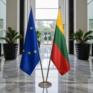 drapeau Lituanie et UE