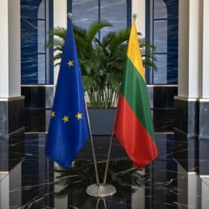 drapeau Lituanie et UE