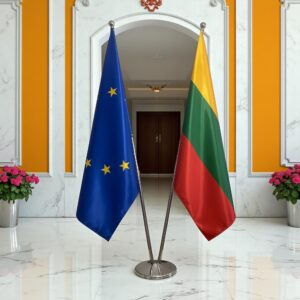drapeau Lituanie et UE