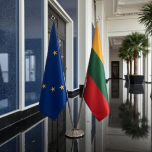 drapeau Lituanie et UE