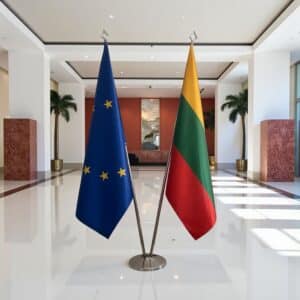 drapeau Lituanie et UE