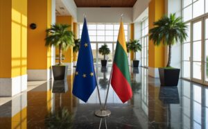drapeau Lituanie et UE