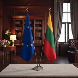 drapeau Lituanie et UE
