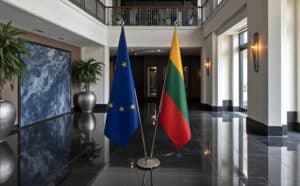 drapeau Lituanie et UE