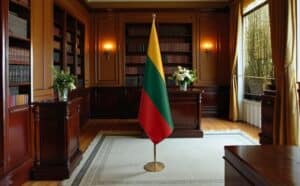 drapeau Lituanie et UE