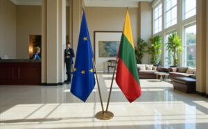 drapeau Lituanie et UE