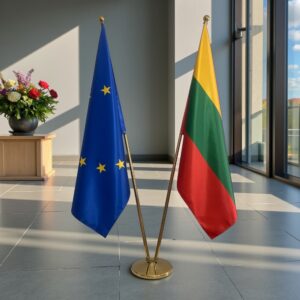 drapeau Lituanie et UE