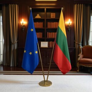 drapeau Lituanie et UE
