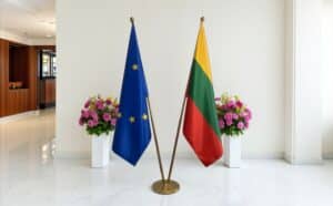 drapeau Lituanie et UE