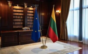 drapeau Lituanie et UE