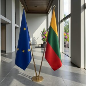 drapeau Lituanie et UE