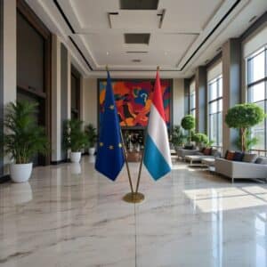 drapeau Luxembourg et UE