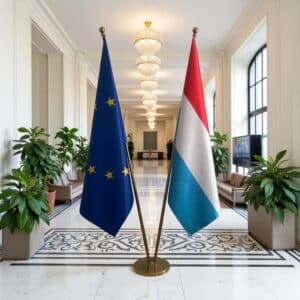 drapeau Luxembourg et UE