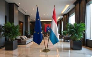 drapeau Luxembourg et UE
