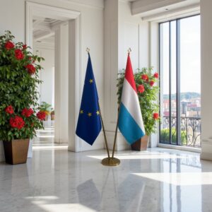 drapeau Luxembourg et UE