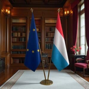 drapeau Luxembourg et UE