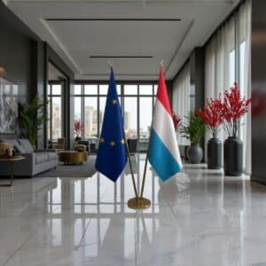drapeau Luxembourg et UE
