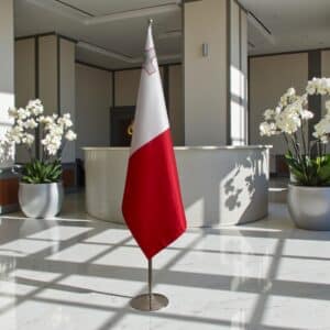 drapeau Malte sur pied