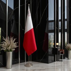 drapeau Malte sur pied