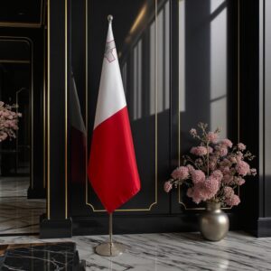 drapeau Malte sur pied