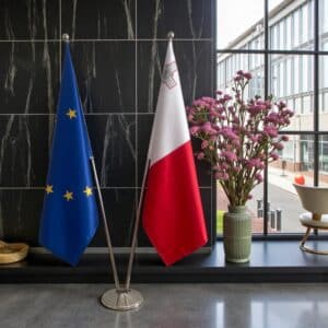 drapeau Malte et EU