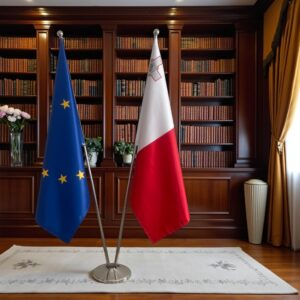 drapeau Malte et EU