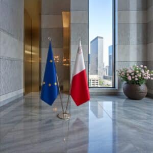 drapeau Malte et EU