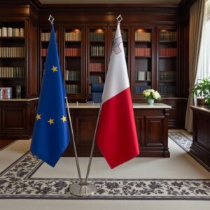 drapeau Malte et EU