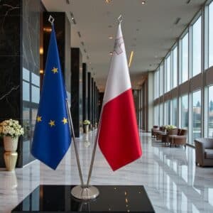 drapeau Malte et EU