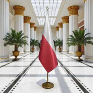 drapeau Pologne sur hampe