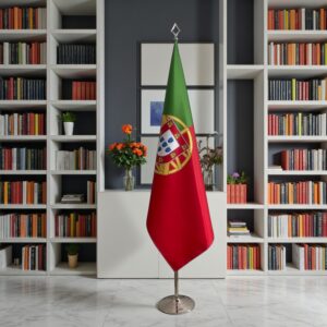 drapeau Portugal avec pied
