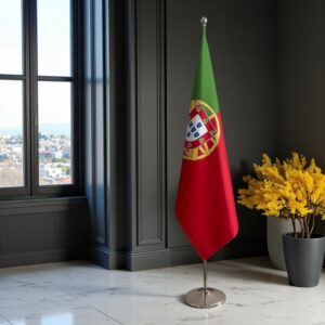 drapeau Portugal avec pied