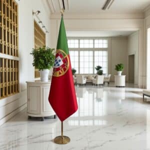 drapeau Portugal avec mat