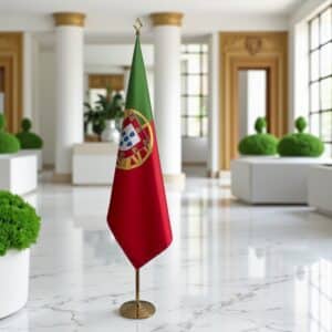 drapeau Portugal avec mat