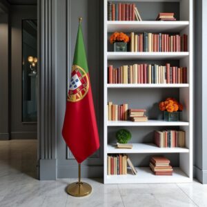 drapeau Portugal avec mat