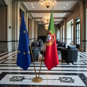drapeau Portugal et UE