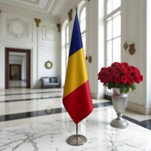 drapeau Roumanie pour bureau