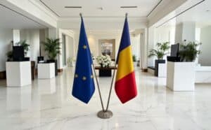 drapeau Roumanie pour bureau