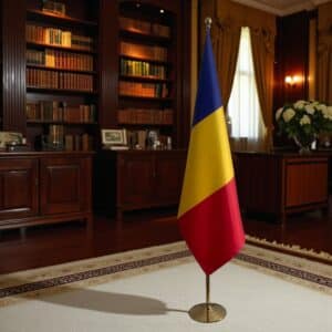 drapeau Roumanie pour bureau
